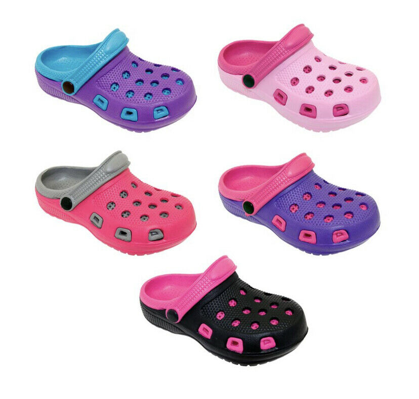 Girls Kids Clogs Water Shoes Children Sandals Summer Beach Shower Slippers