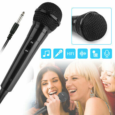 Singing Machine Dynamic Karaoke Wired Microphone Handheld Mic  W/ 10ft Cord