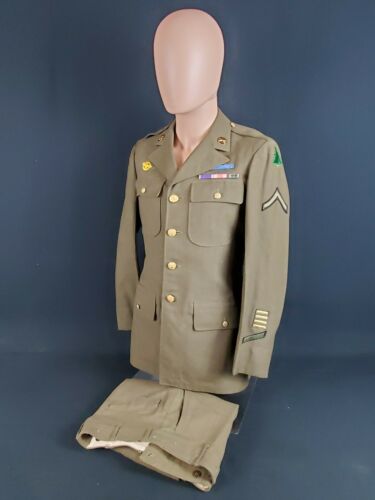 Ww2 91st Division 5th Army Uniform With Ph Ribbon And Cib Laundry Number