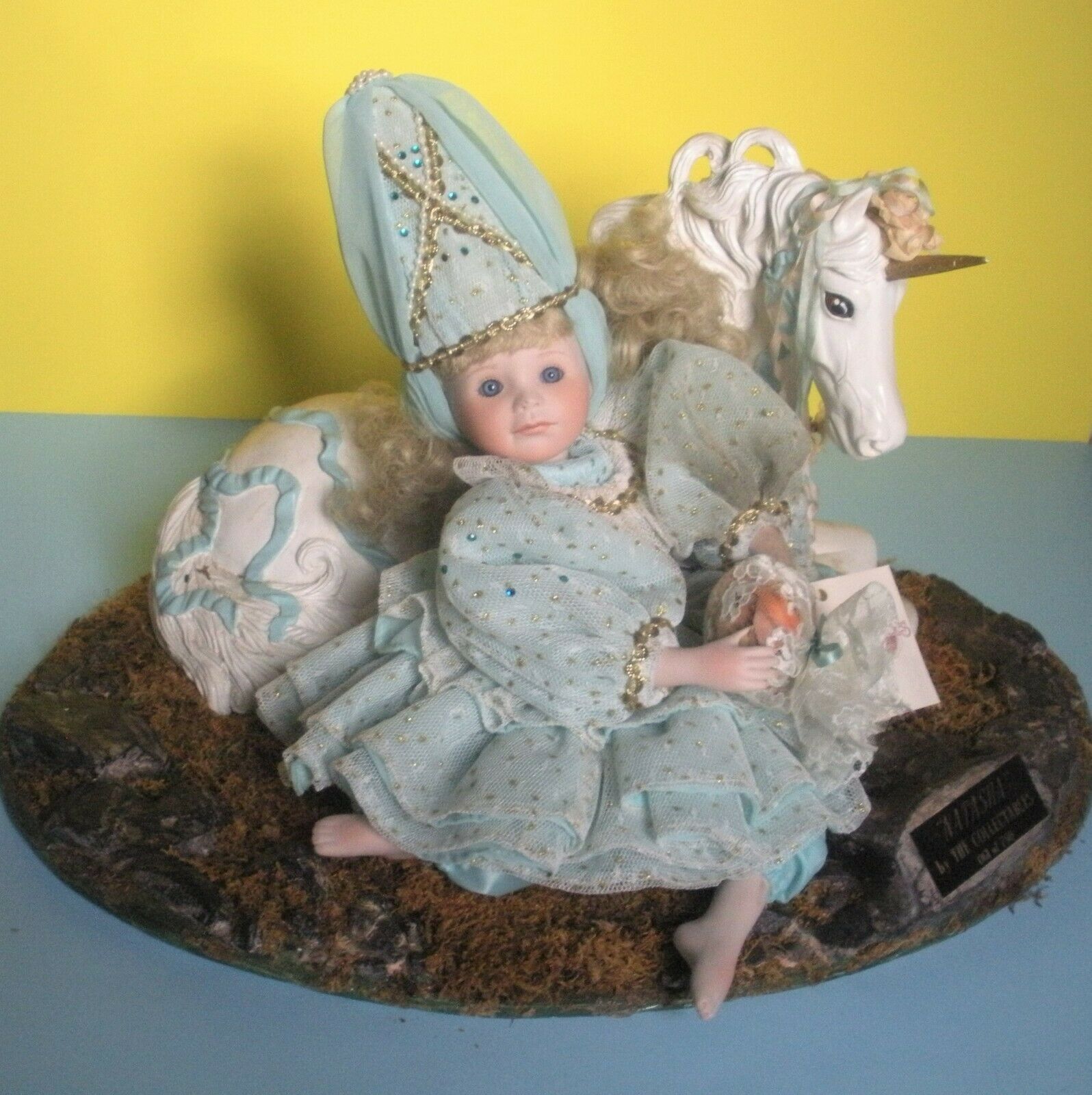 Phyllis Parkins "natasha" 14" Fairy  Doll Display With Unicorn- Only 750 Made