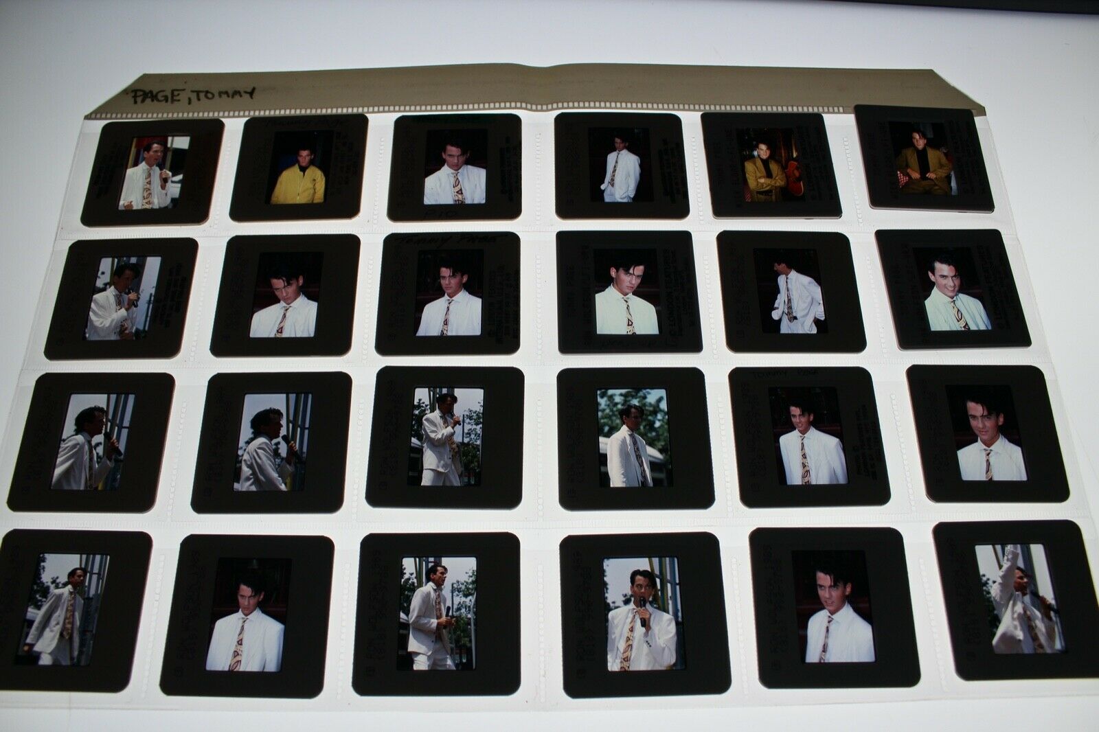 Tommy Page Rare Lot Of Vintage 35mm Slide Transparency Photo #6
