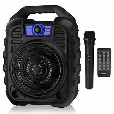 Earise T26 Portable Pa Speaker Karaoke System Bluetooth + Wireless Microphone