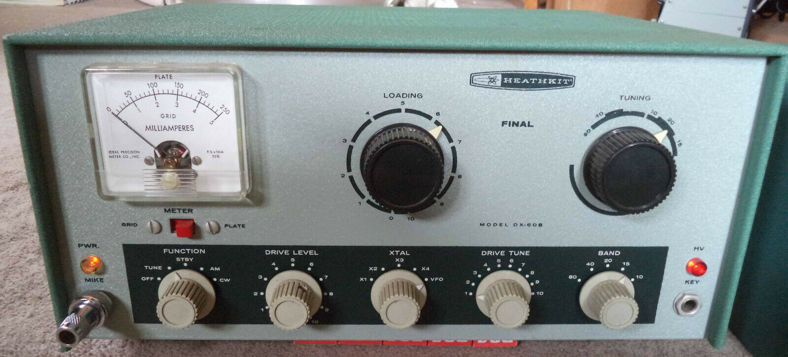 Heathkit Model Dx-60b Transmitter With Manual