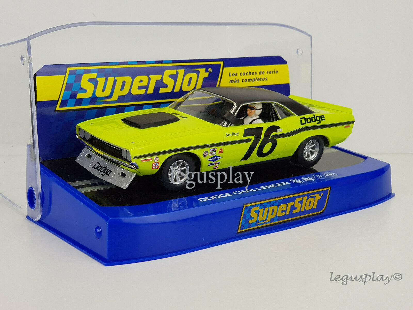 Slot Car Scalextric Superslot H4164 Dodge Challenger N #76 - Sam Posey