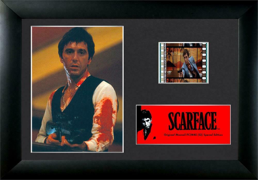 Scarface Al Pacino Tony Montana Framed Film Cell And Movie Photo 5" X 7" New