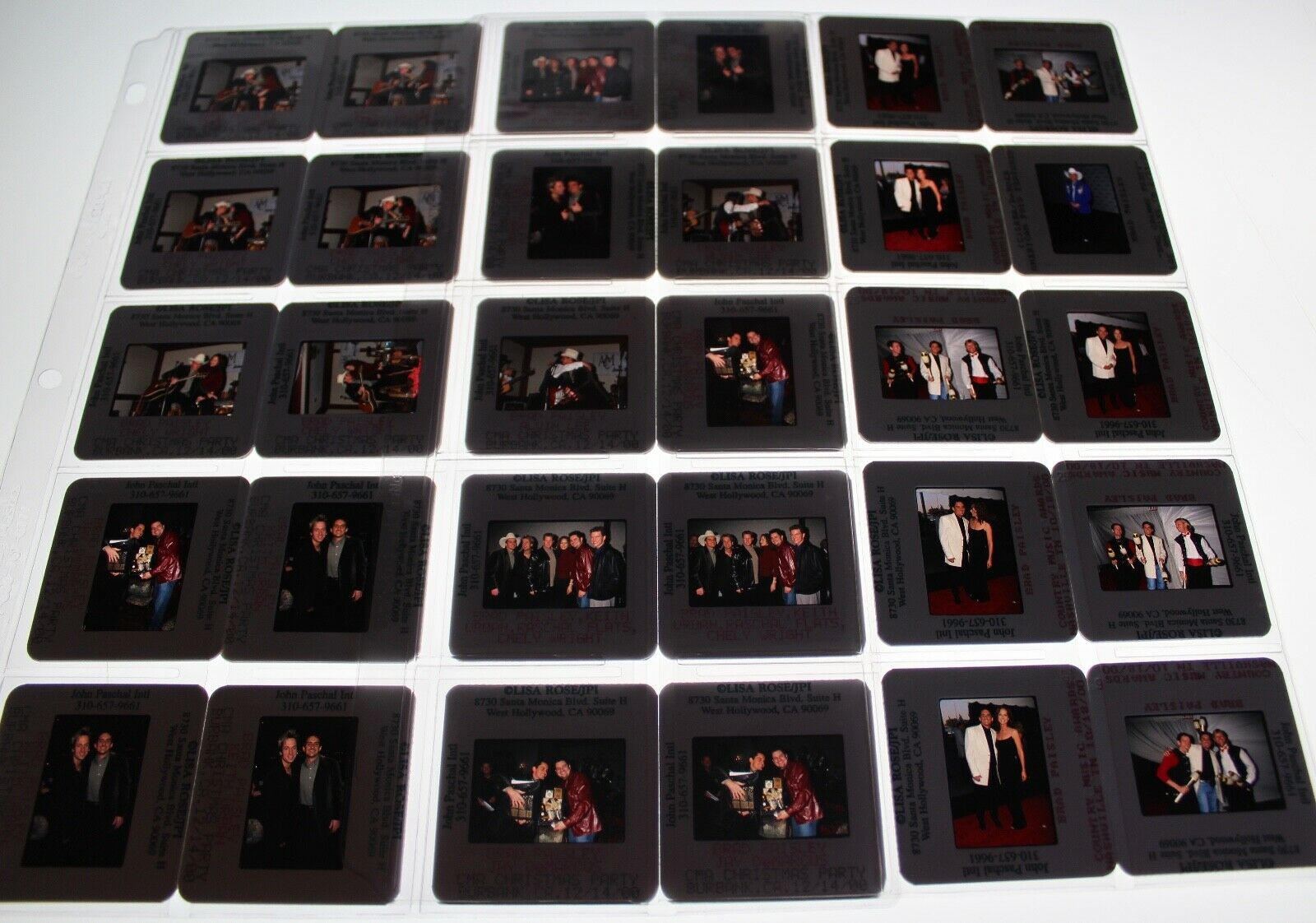 Brad Paisley  Vintage Lot Of 35mm Slide Transparency Photo #