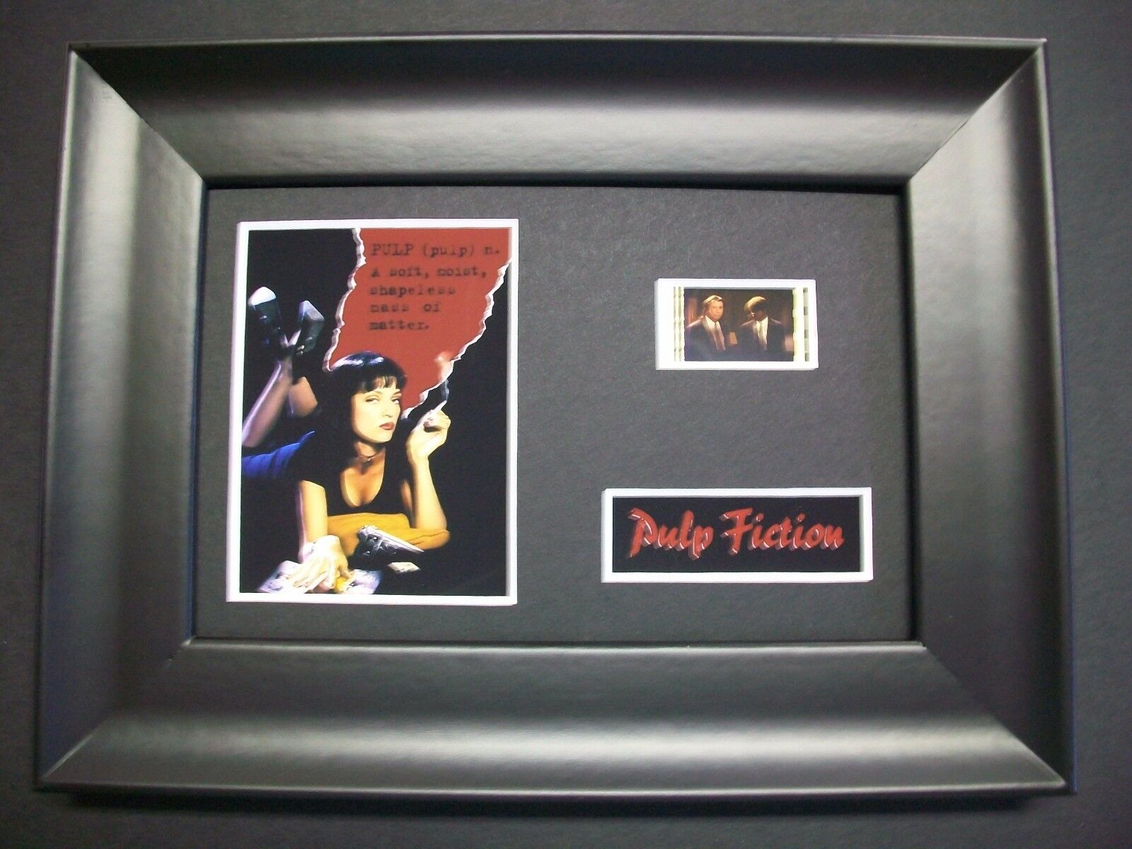 Pulp Fiction Framed Movie Film Cell Memorabilia - Compliments Dvd Poster Book