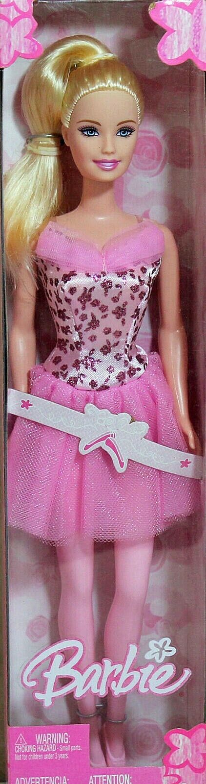 Barbie My First Ballet Lesson Barbie Doll J1776 Pink Ballerina Lace Tulle 2005