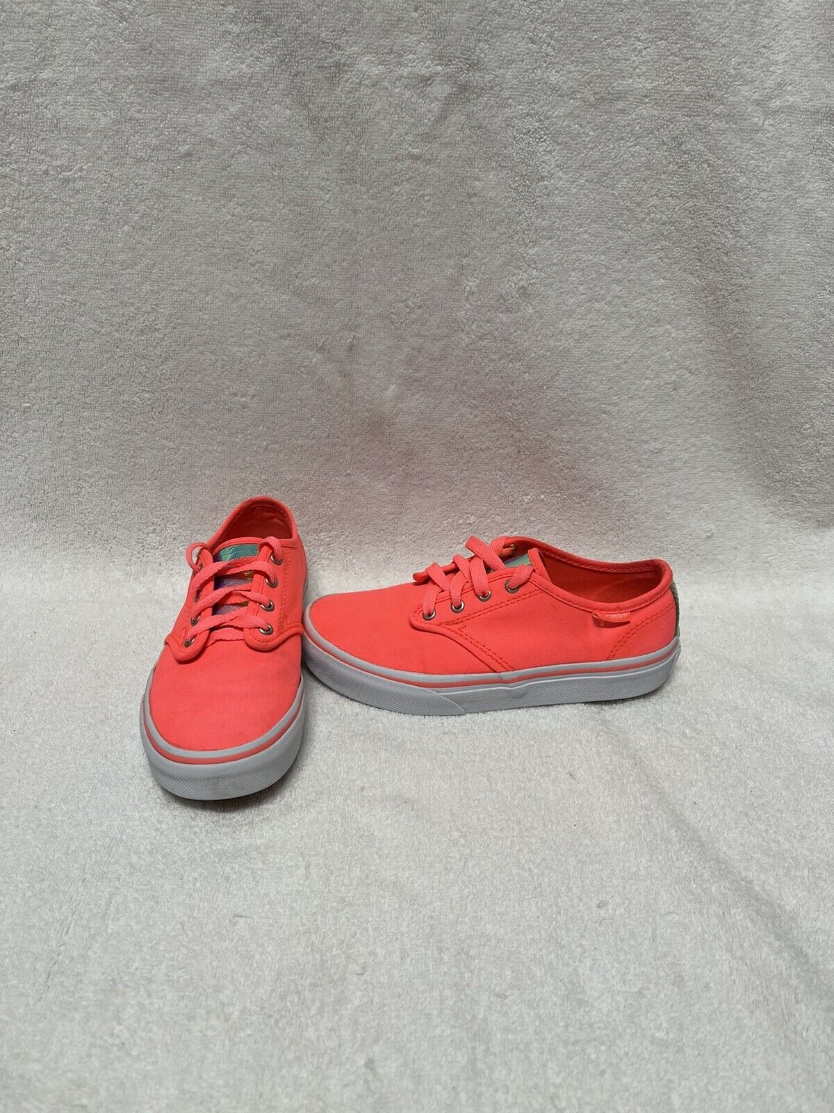 Vans Off The Wall Girls Neon Pink Shoes~size 1 Y