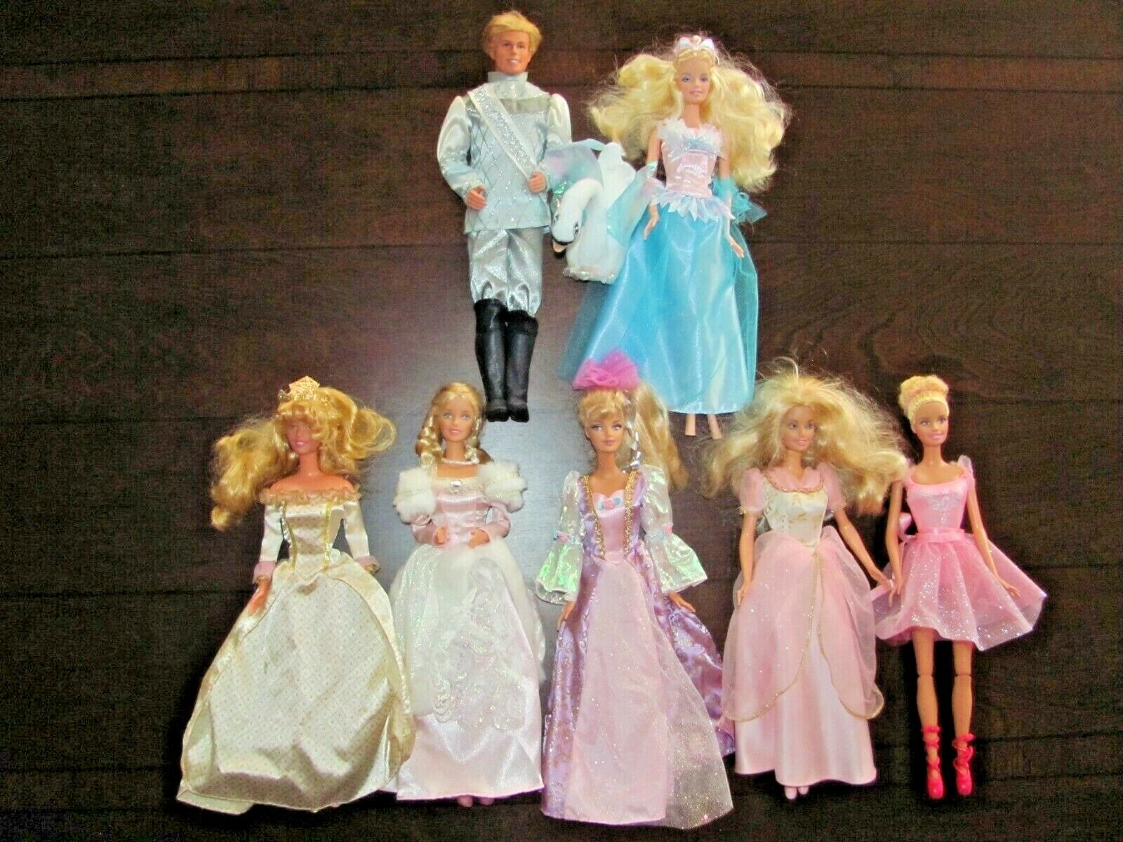 Vintage Mattel Barbie Swan Lake Princess Odette Prince Daniel Ken & More Dolls
