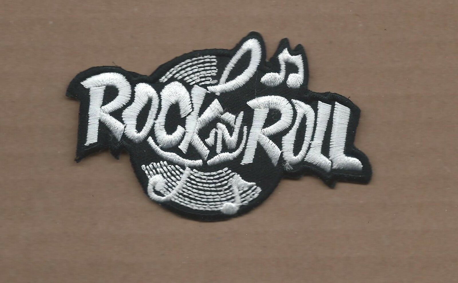 New 2 3/8 X 3 7/8 Inch Rock N Roll Iron On Patch Free Shipping
