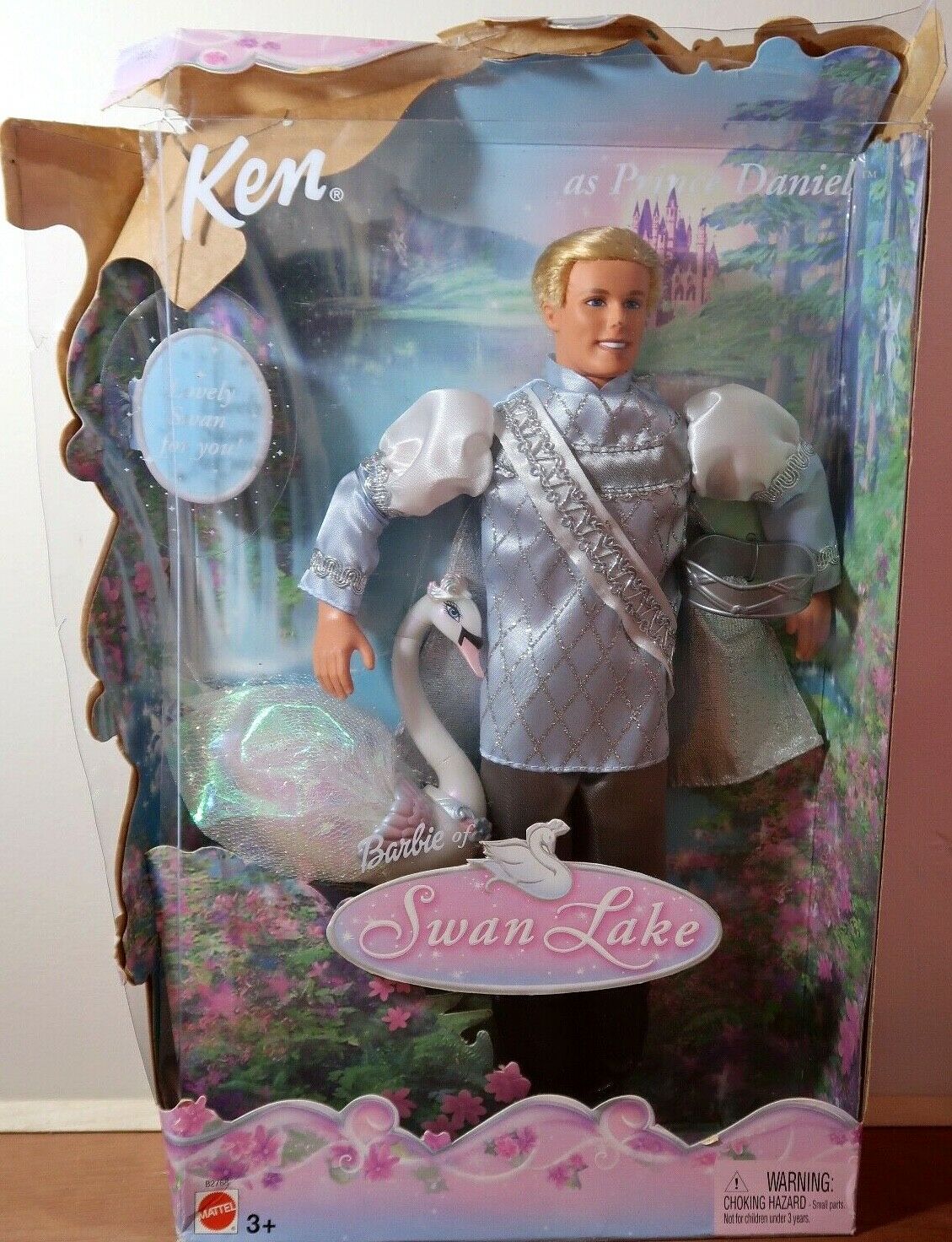 Swan Lake Ken As Prince Daniel Barbie Nrfb #b2768 Mattel 2003 New Box Damaged