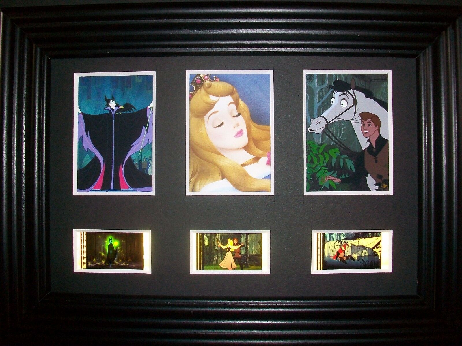 Sleeping Beauty Framed Trio Movie Film Cell Memorabilia Collectible Gift Cinema