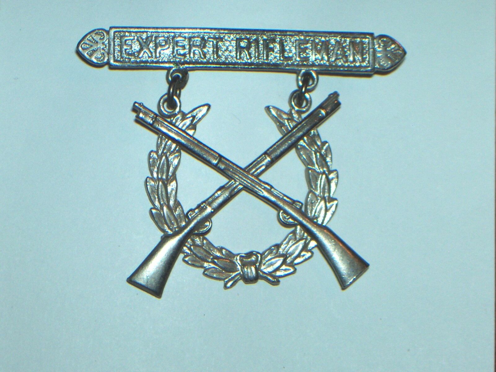 Ww 11 Era U.s. Marine Corp. Expert Rifleman Qualification Medal Pin Back