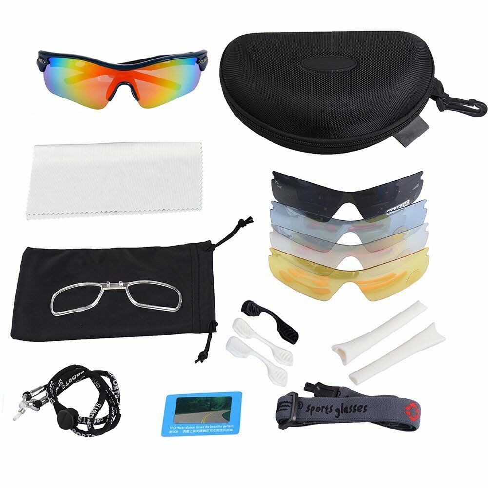 Superlight Frame Eyewear Polarized Cycling Googles With 5 Functional Lens