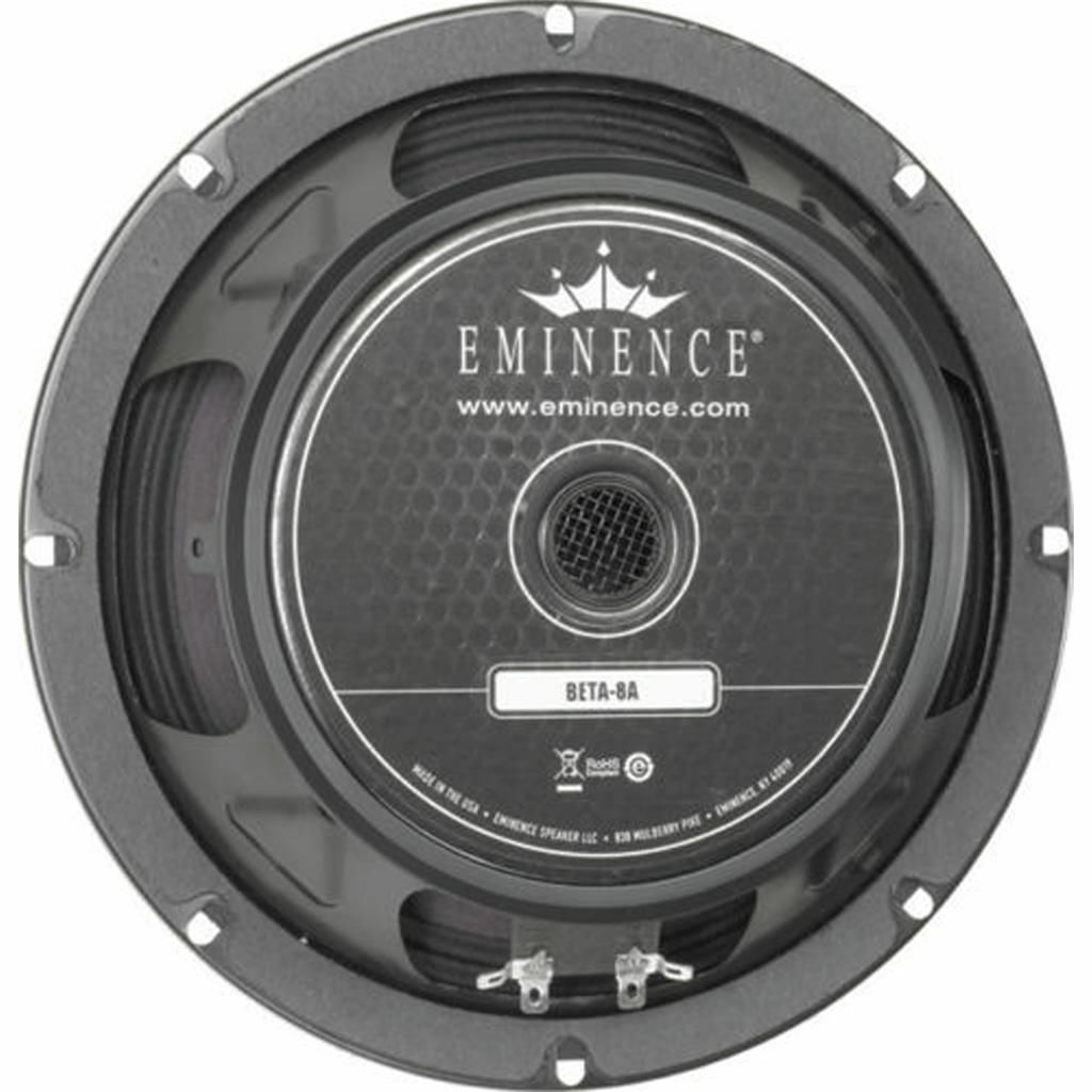Authentic Eminence Beta-8a 8" 225 Watt Rms 8 Ohm Mid-bass Speaker