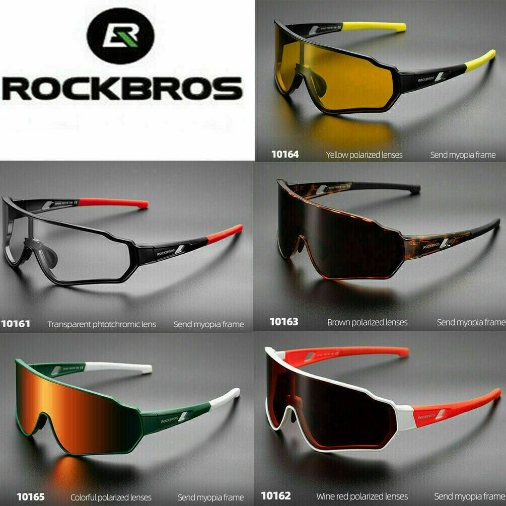 Rockbros Polarized Sports Sunglasses For Men Women Uv Protection Cycling Glasses
