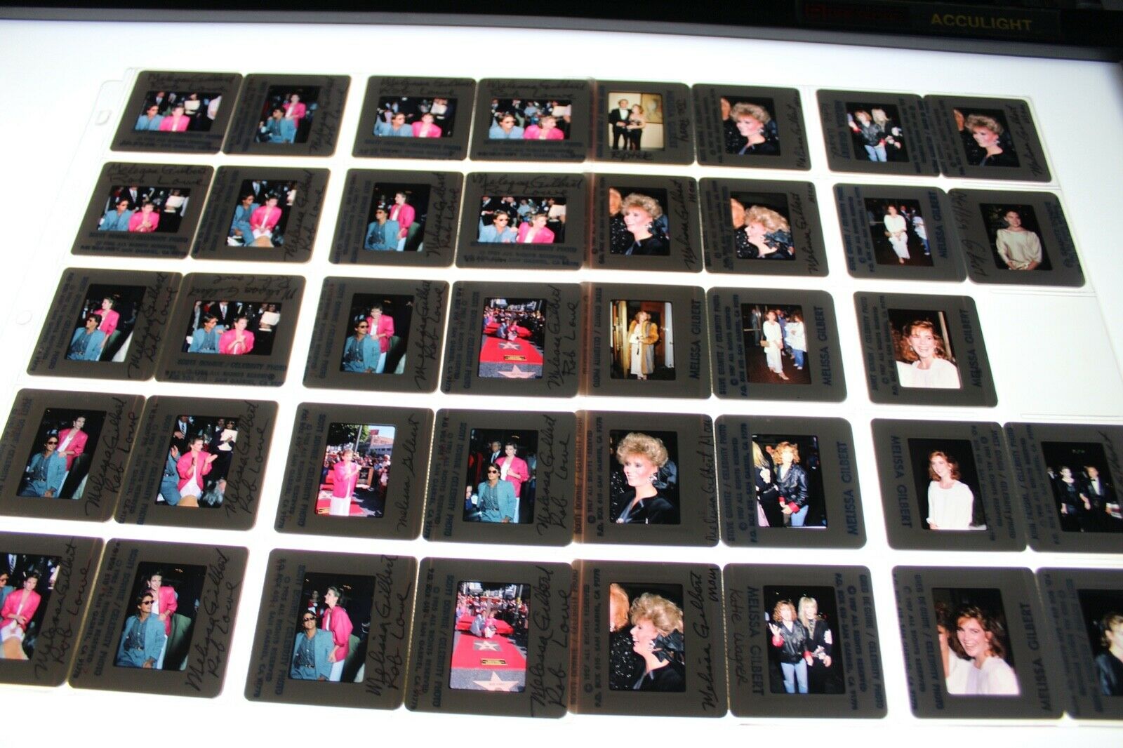 Melissa Gilbert Rob Lowe  Vintage Lot Of 35mm Slide Transparency Photo 201