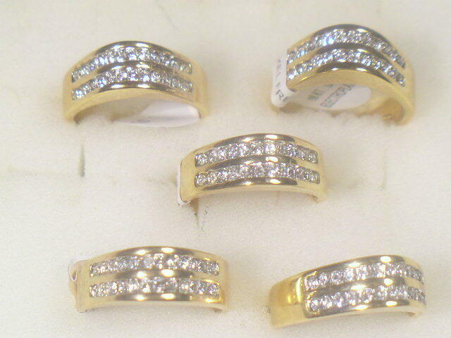 5....  Men  Rings Designer Vintage   With Swarovski Crystals Lot Da003up