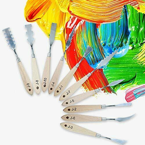 Artbeek 10 Piece Stainless Steel Palette Knife Professional Painting Painting...