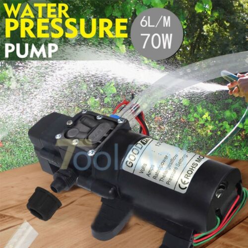 12v Water Pump 130psi Self Priming Pump Diaphragm High Pressure Automatic Switch