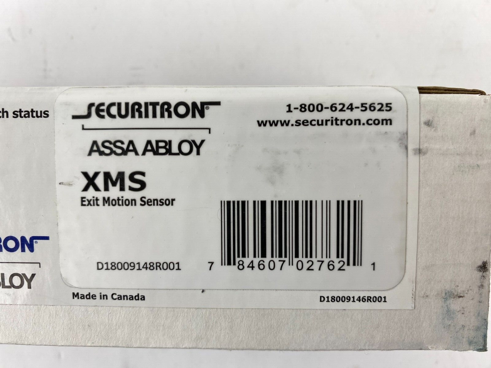 Xms Securitron Egress Exit Motion Sensor Assa Abloy Passive Infrared Request To