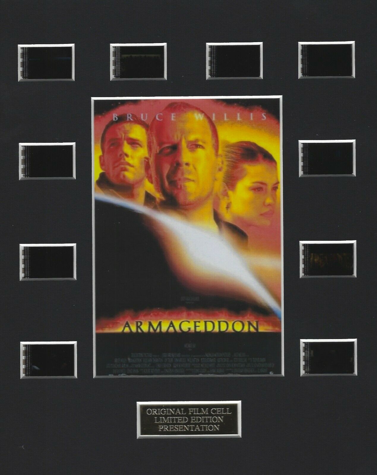 Armageddon (1998) Authentic 35mm Movie Film Cell 8x10 Matted Display - W/coa