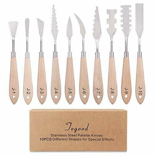 Togood 10pcs Stainless Steel Spatula Palette Knives For Artists Art Tools For...