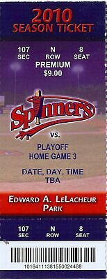 2010 Lowell Spinners Phantom Playoff Ticket Stub For Sale