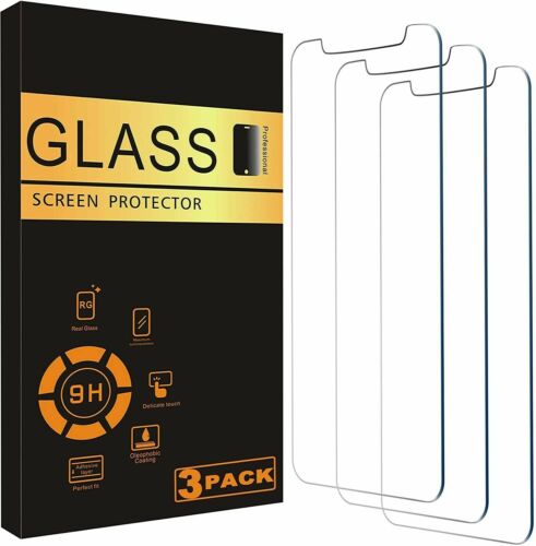 [3-pack] Iphone 7 8 Plus X Xs Xr Xs Max Premium Tempered Glass Screen Protector