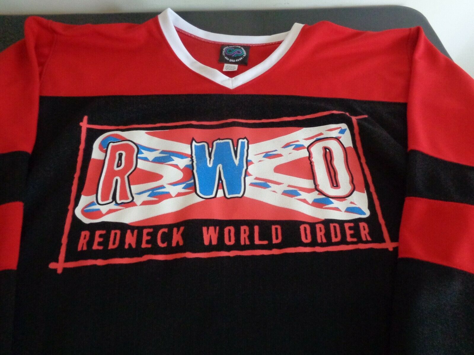 Lynyrd Skynyrd Redneck World Order 1999 Vintage Xl Tour Hockey Jersey Usa Made