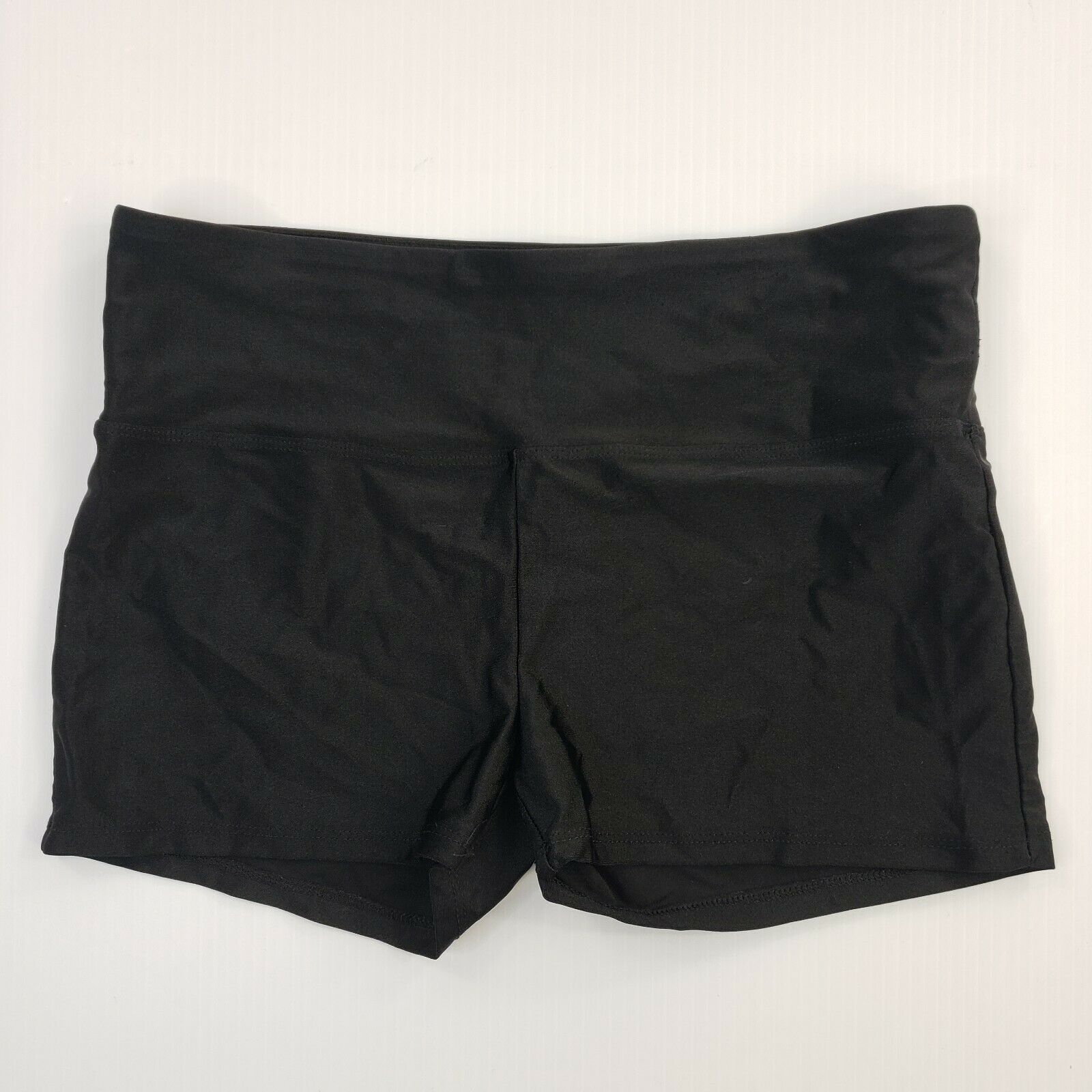 Forever 21 Womens Black Stretch Workout Athletic Running Gym Shorts Ladies Small