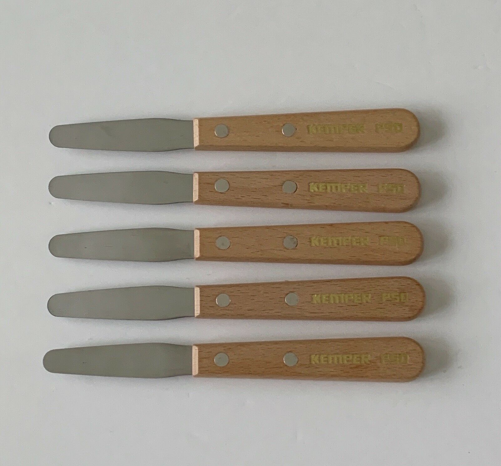 Kemper Tools P5d Palette Knife Stainless Steel Wood Handle Lot Of 5 Brand New