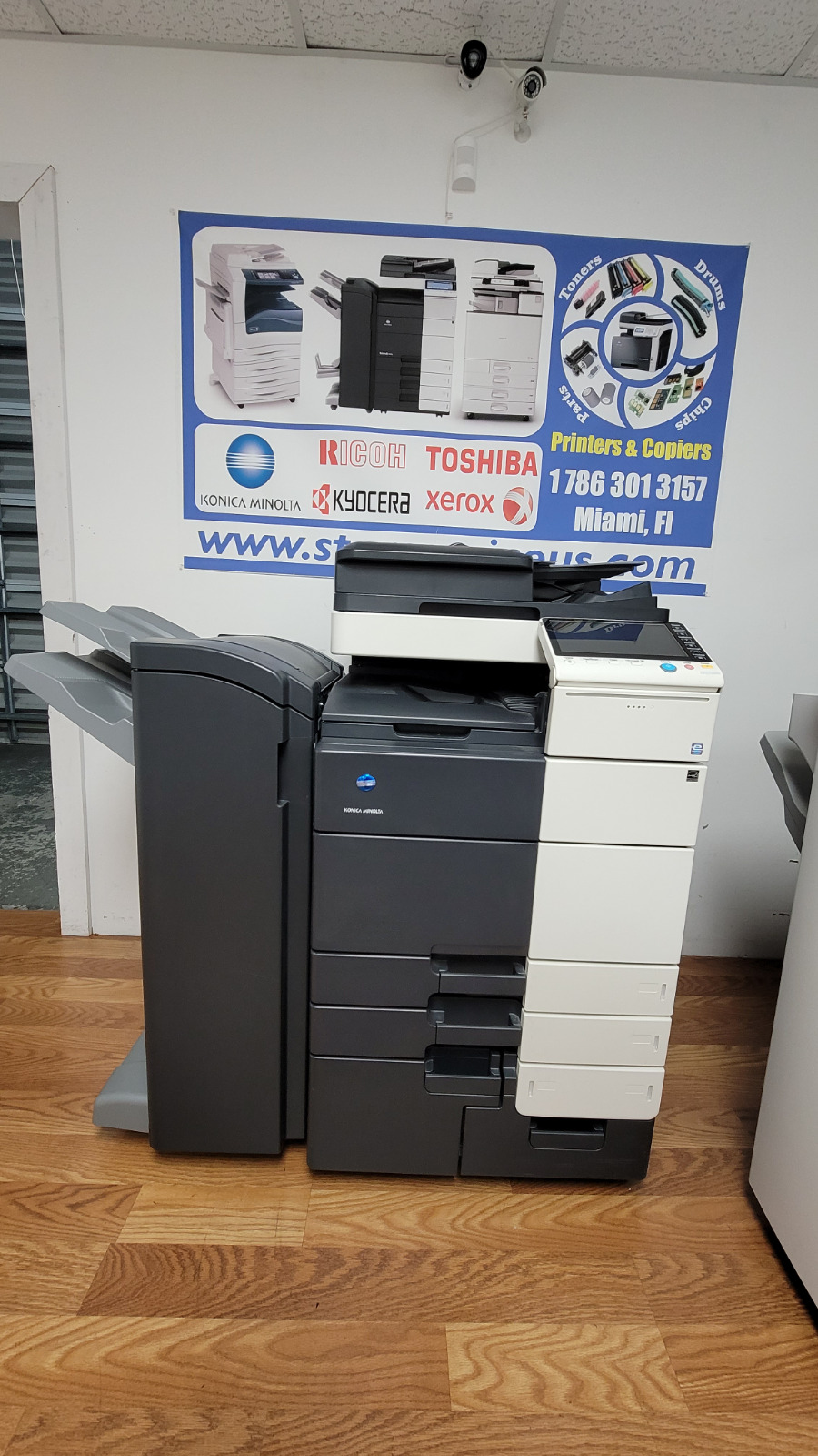 Konica Minolta Bizhub 554e B&w Tabloid Copier Printer 15k Total Meter