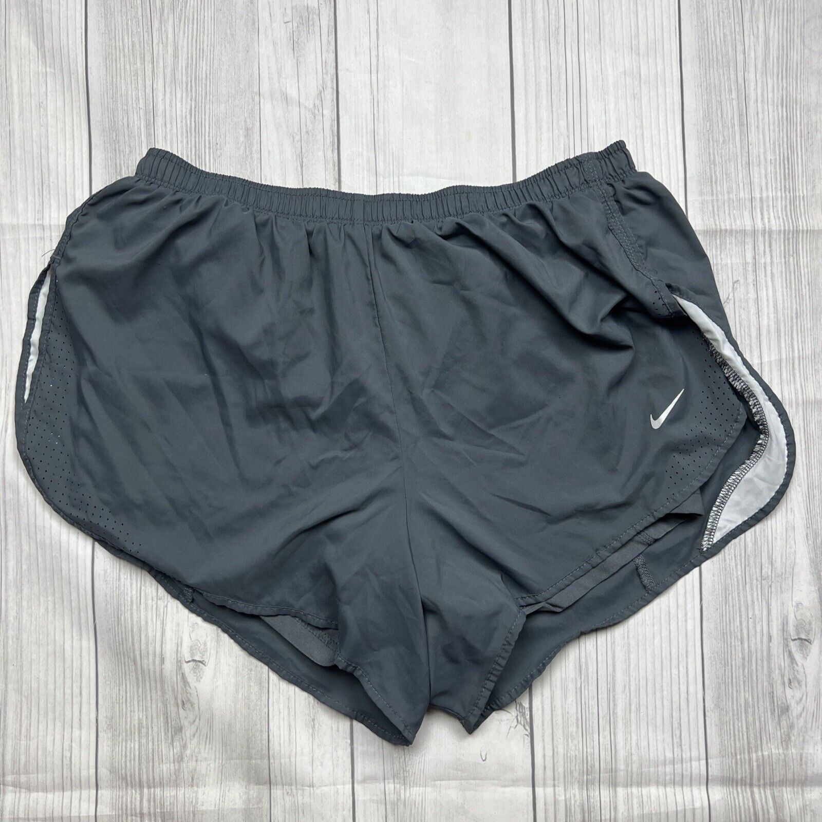 Nike Dri Fit Athletic Nike Fit Dry Gray Built In Brief Women’s Size Large