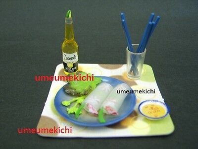 Re-ment Dollhouse Miniature Vietnamese Spring Roll Beer 2004