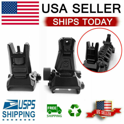 Rifles Low Profile Flip-up Metal Tactical Sight Folding Sights Front And Rear Us