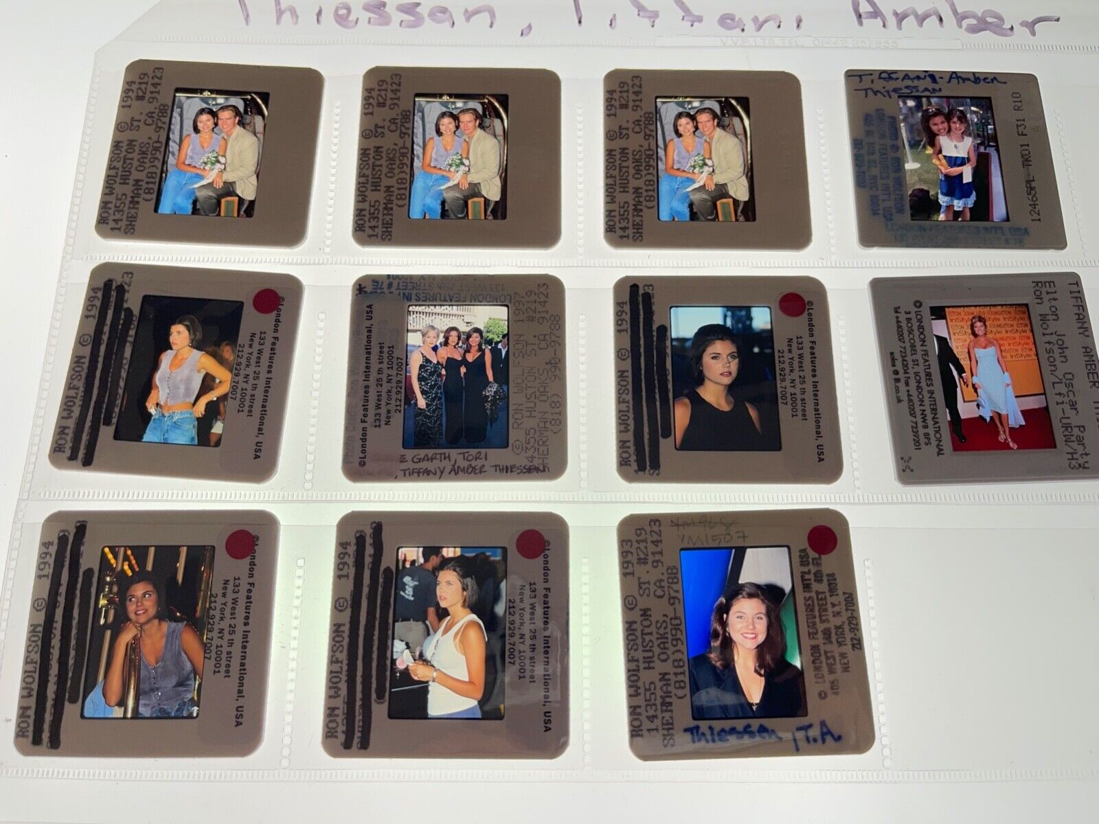 Tiffani Thiessen Vintage Lot Of 35mm Slide Transparency Photo 25