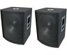 New (2) 15" Subwoofer Speakers Pair.woofer Sub Box.dj.pa.bass Set Pro Audio.8ohm