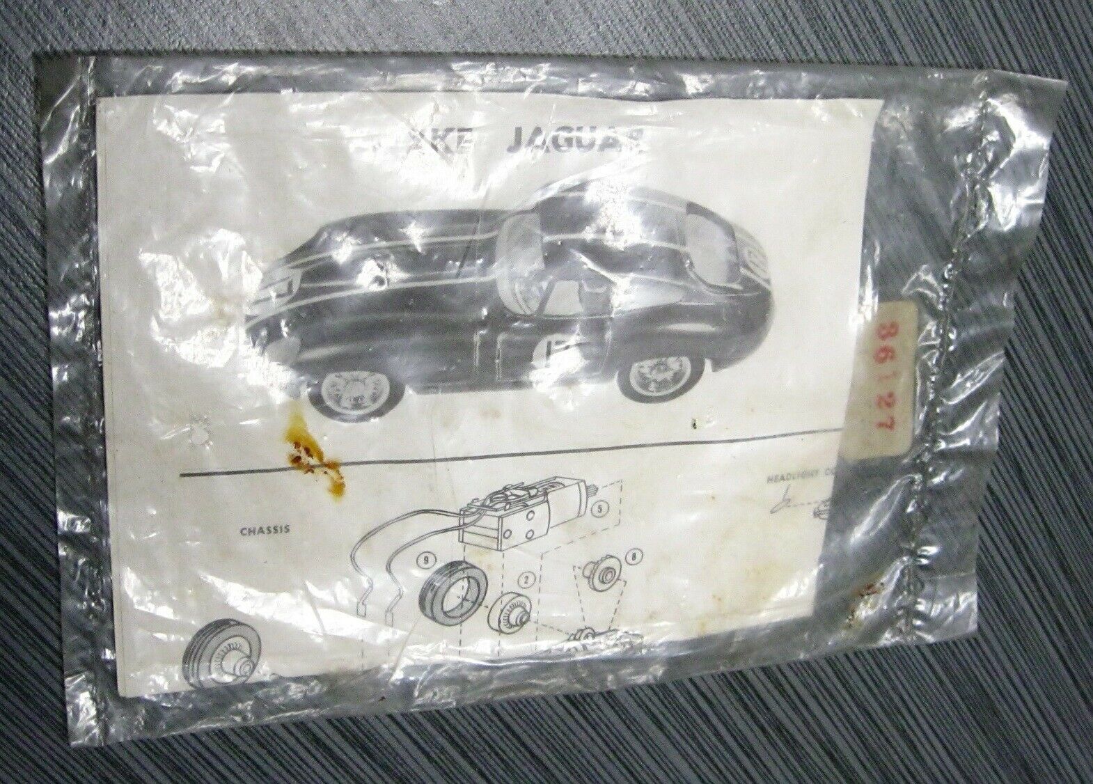 Slot Car Strombecker Jaguar Xke Sealed Instructions 36127 Vintage 1/32 Scale