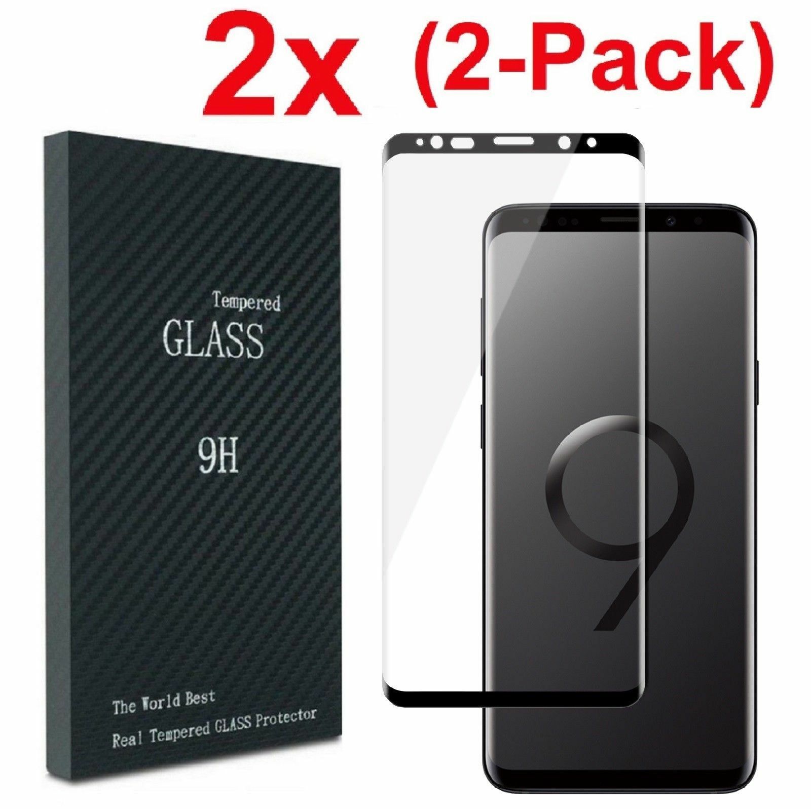 Samsung Galaxy S9 S8 Plus Note 8 4d Full Cover Tempered Glass Screen Protector