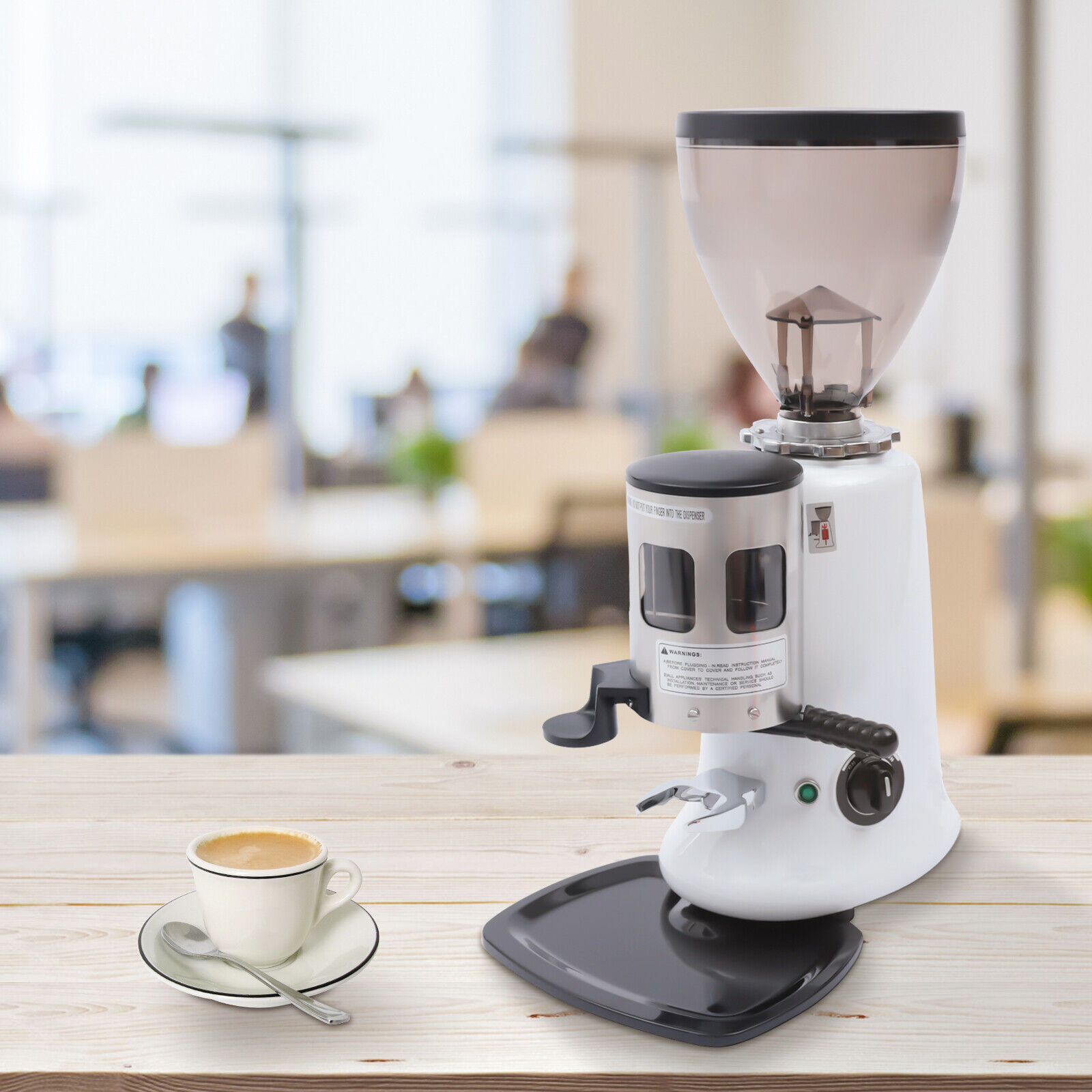 Commercial Coffee Grinder Electric Espresso Grinder Abs Bean Hopper For Cafe Bar