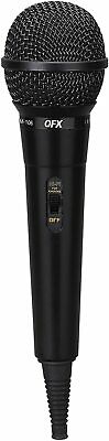 Qfx Unidirectional Wired Dynamic Vocal Karaoke Microphone