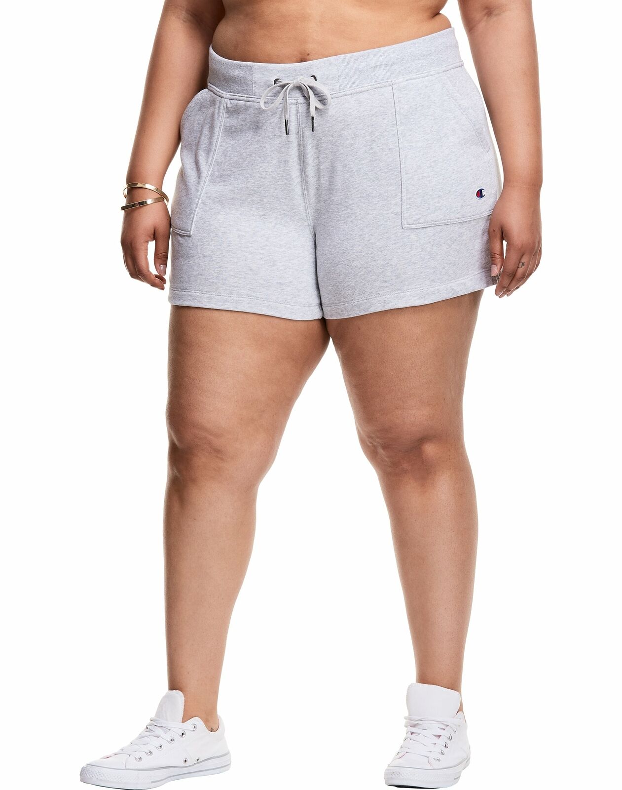 Champion Women's Shorts  French Terry Athletics Plus Size Campus 3 In Inseam